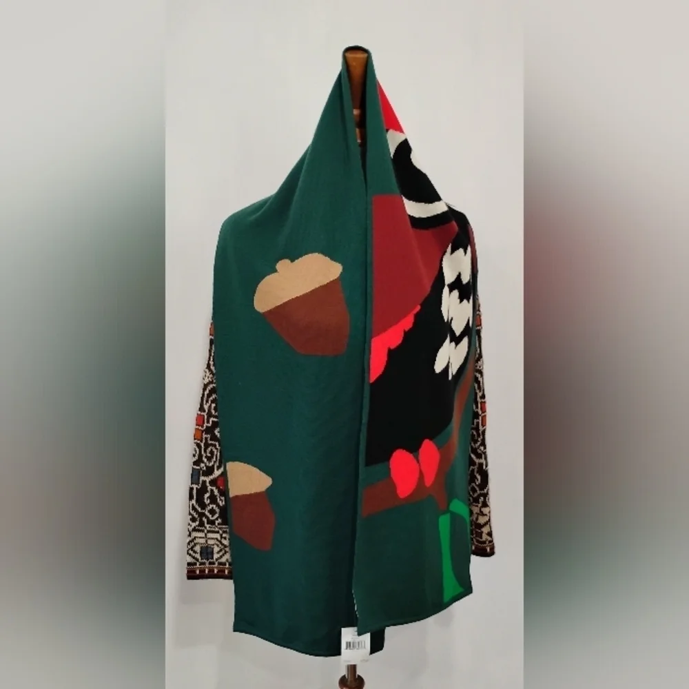 KATE SPADE LILY PAD WOOL WRAP NWT